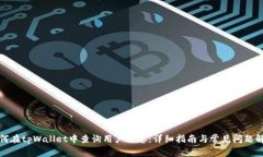 如何在tpWallet中查询用户信
