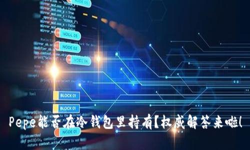 Pepe能否在冷钱包里持有？权威解答来啦！