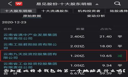 你知道比特币钱包的第一个地址是什么吗？