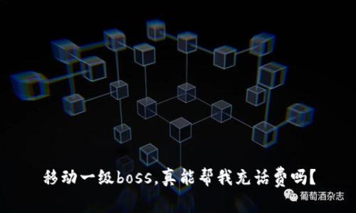 移动一级boss，真能帮我充话费吗？