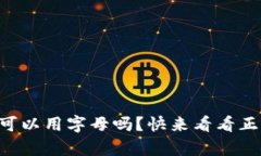 tpWallet密码可以用字母吗？